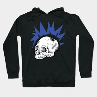 Rebel Head in Blue Hoodie